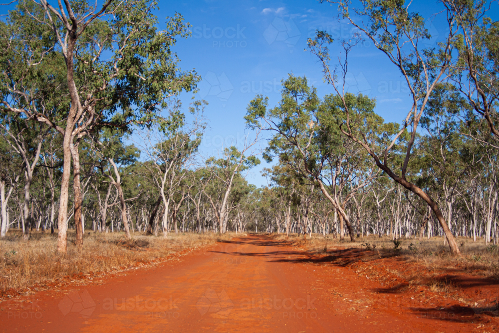 Red dirt road - Australian Stock Image