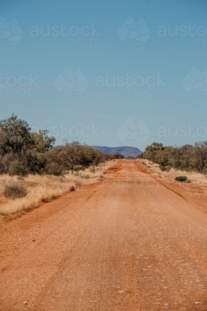 Red dirt track - Australian Stock Image