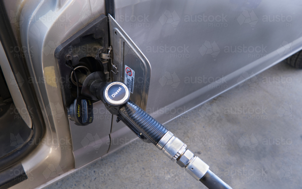 refuelling van with diesel - close up - Australian Stock Image