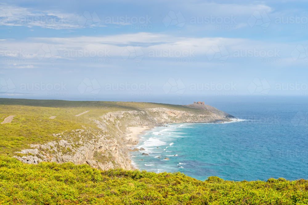 Remarkable Rocks viewed from the lookout, Kangaroo Island, South Australia - Australian Stock Image