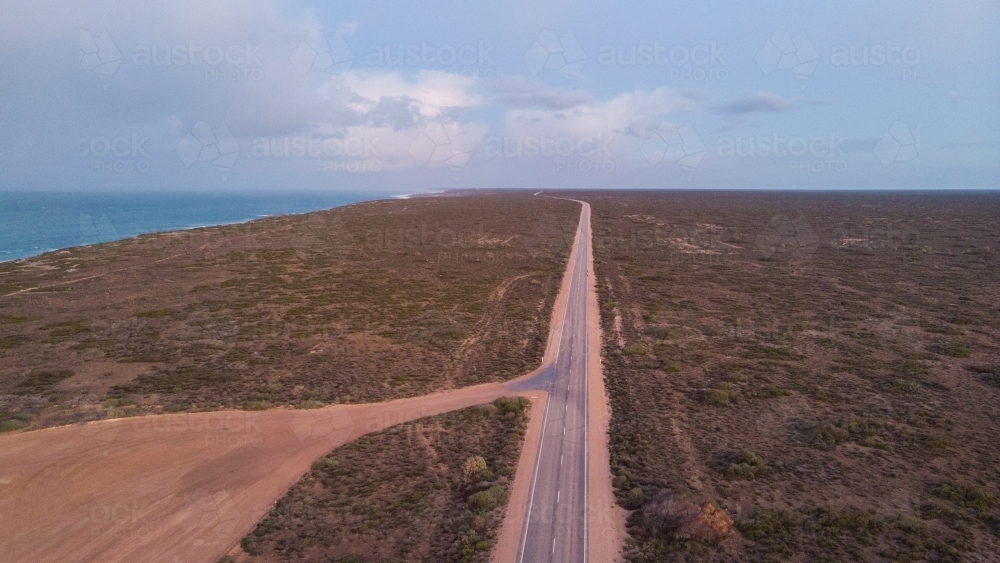 Remote Highway View - Australian Stock Image