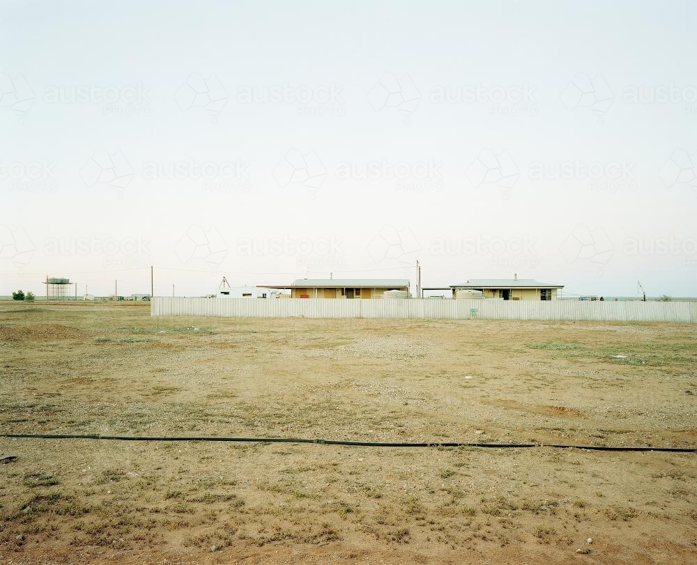 Remote outback settlement - Australian Stock Image