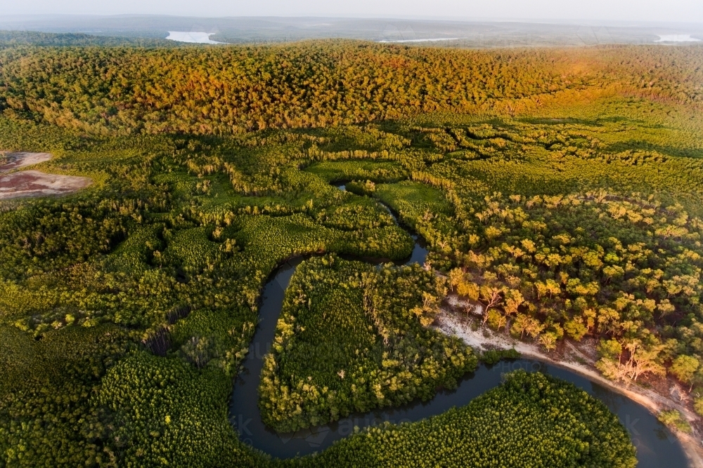 Image of Remote wilderness northern Australia, watercourse and forest
