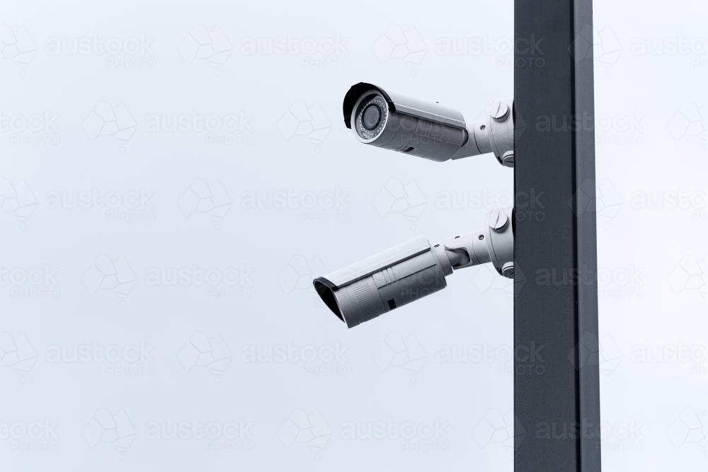 Road safety CCTV cameras in Melbourne, Australia. - Australian Stock Image