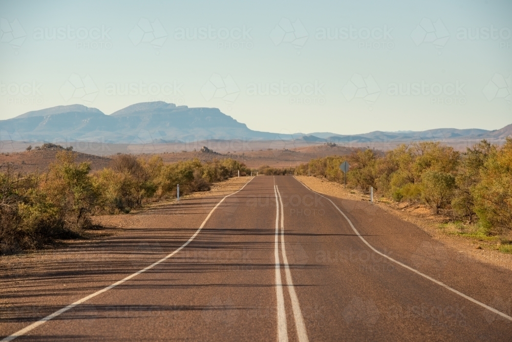 road through Flinders Ranges, SA - Australian Stock Image