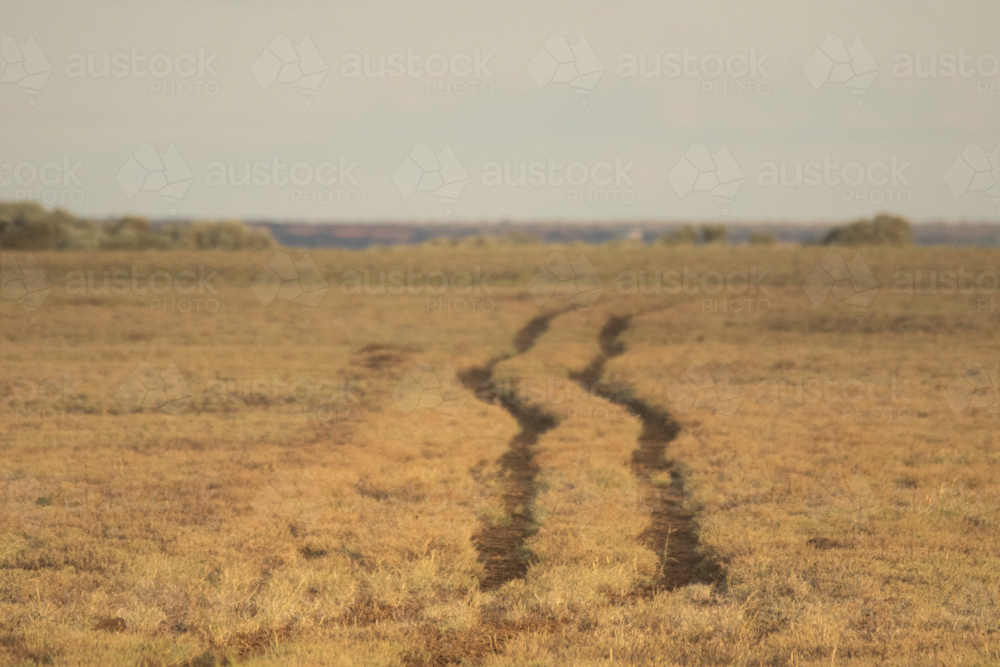 Road to nowhere - Australian Stock Image