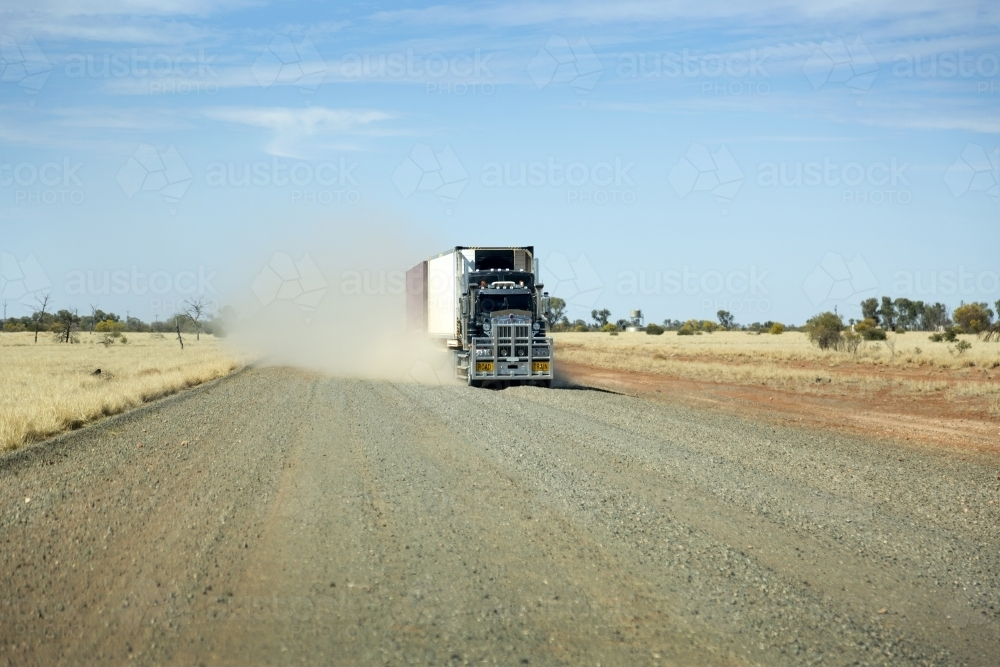 Road train - Australian Stock Image