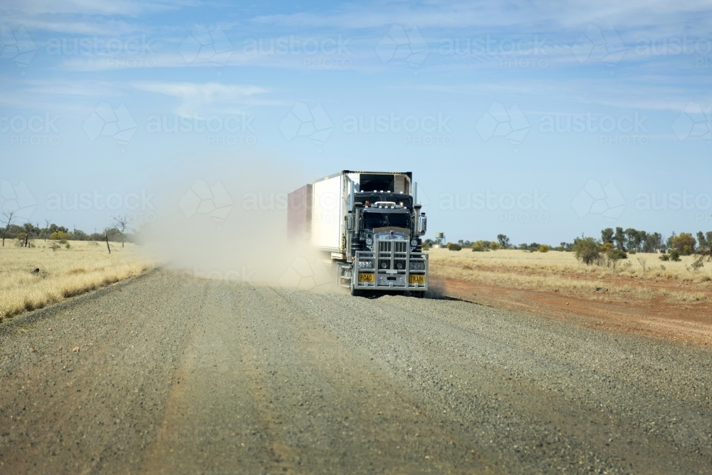 Road Train - Australian Stock Image