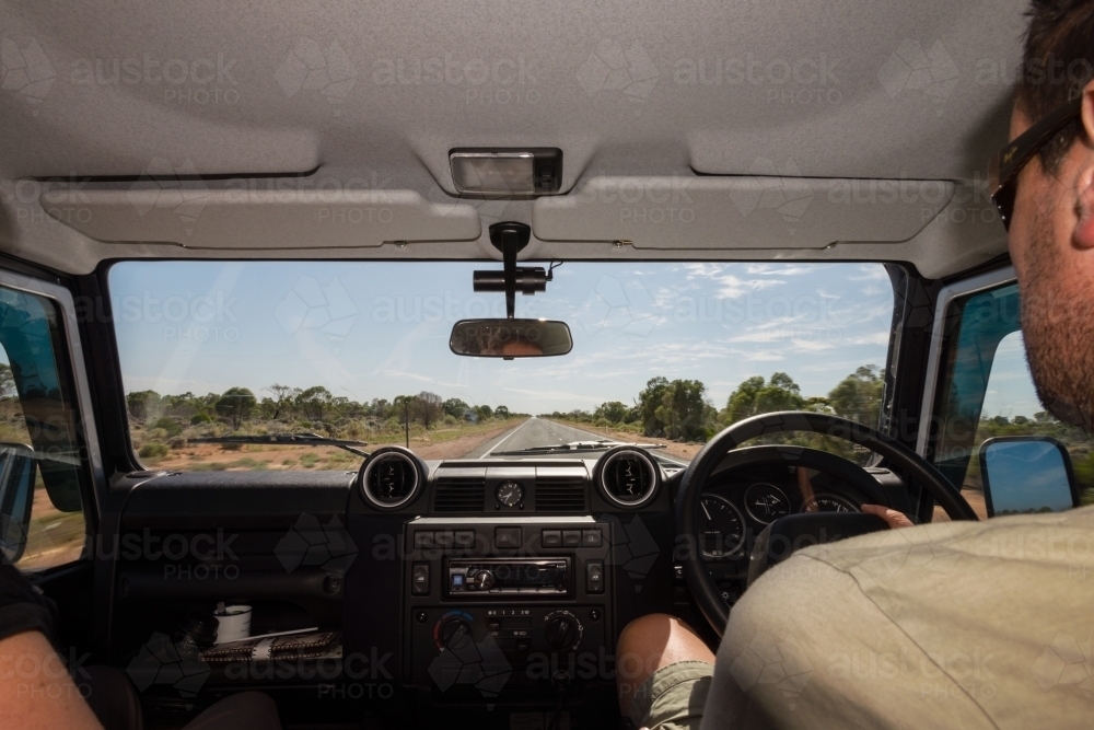 road trip car interior - Australian Stock Image