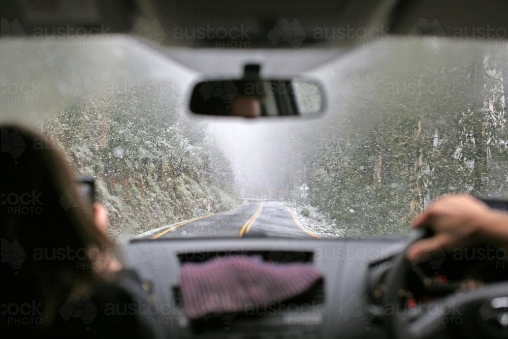Road trip to the snow - Australian Stock Image