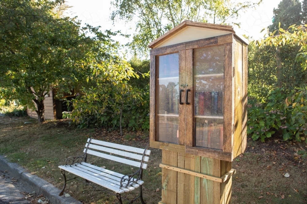 Roadside Library - Australian Stock Image