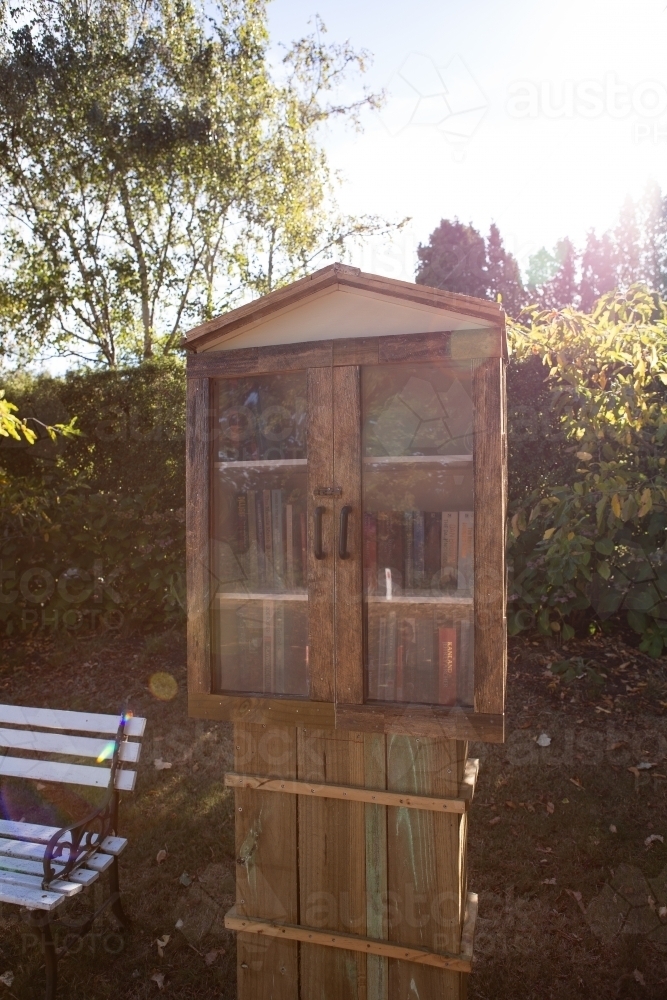 Roadside Library - Australian Stock Image