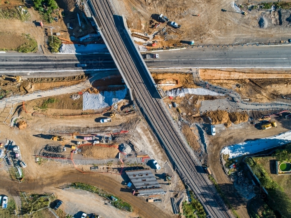 Image of Roadwork at the hole in the wall Gowrie Gates, New England ...