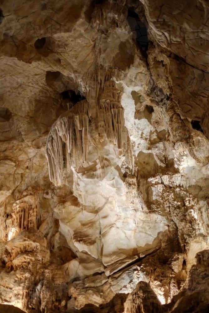 Rock formations in Jenolan Caves - Australian Stock Image