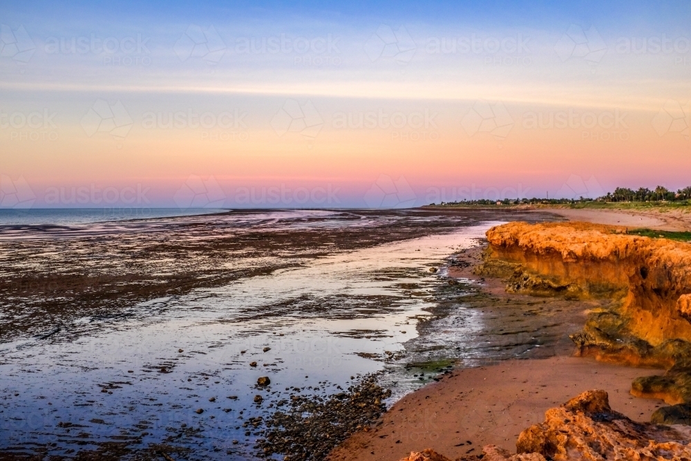 Rock formations on coastline - Australian Stock Image