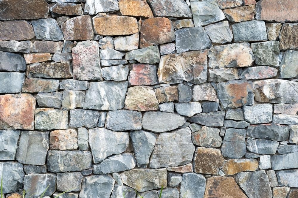 Rock wall background - Australian Stock Image