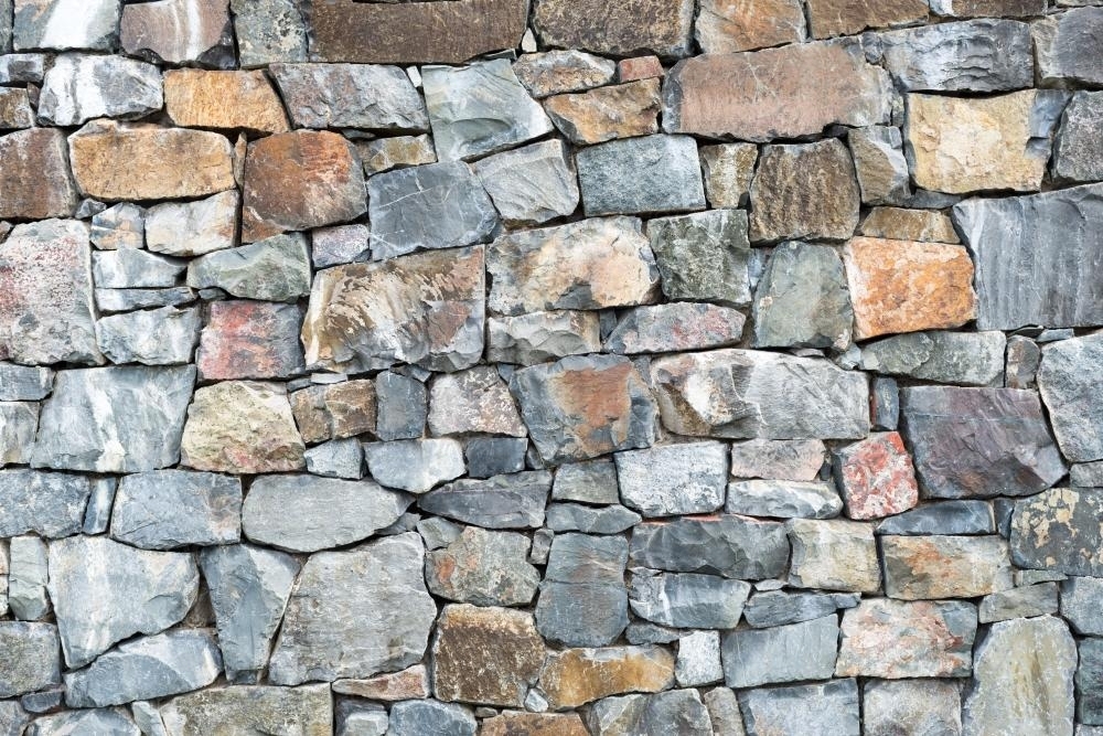 Image of Rock wall background texture - Austockphoto