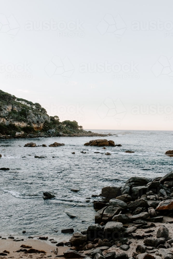 Rocky coastline inlet - Australian Stock Image