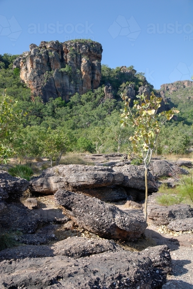 Rocky landscape in Kakadu National Park - Australian Stock Image