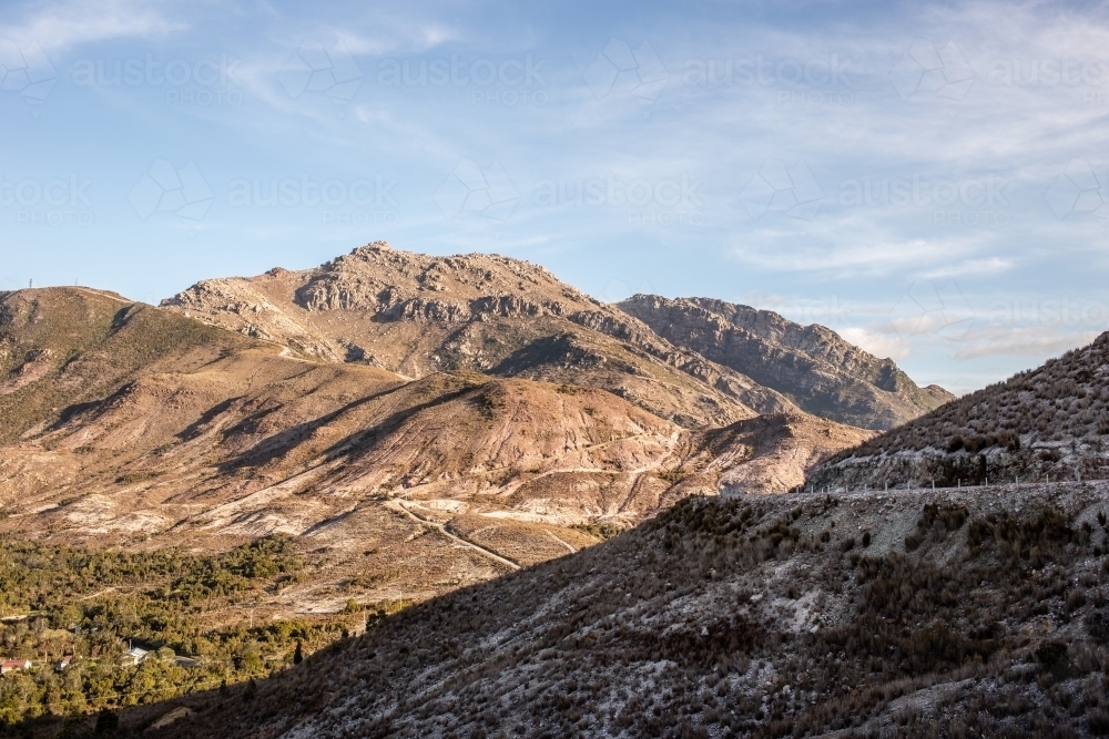 Rocky mountains at Queenstown - Australian Stock Image