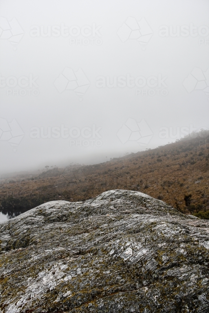 Rocky outcrop on Cradle Mountain - Australian Stock Image