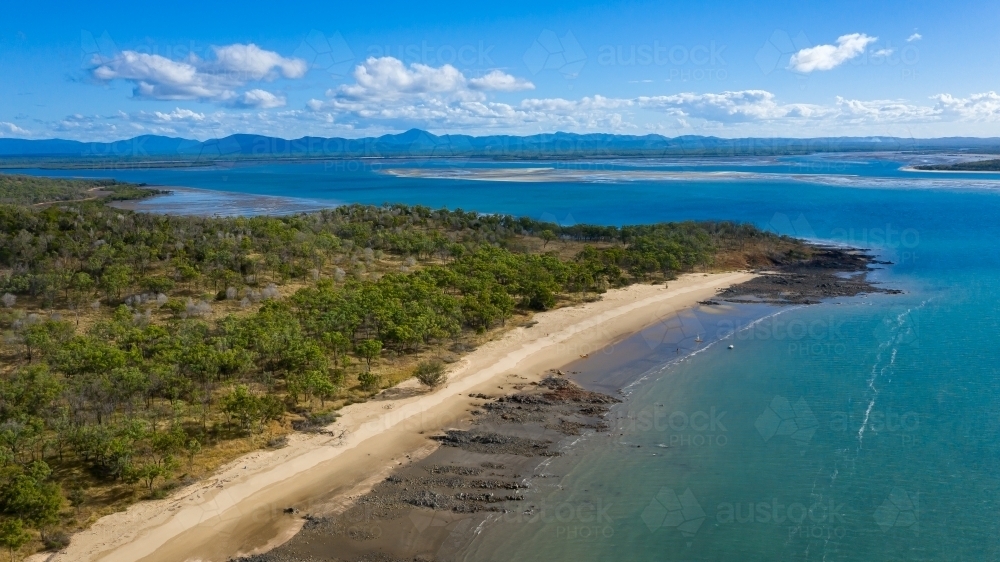 Rodds Bay at low tide - Australian Stock Image