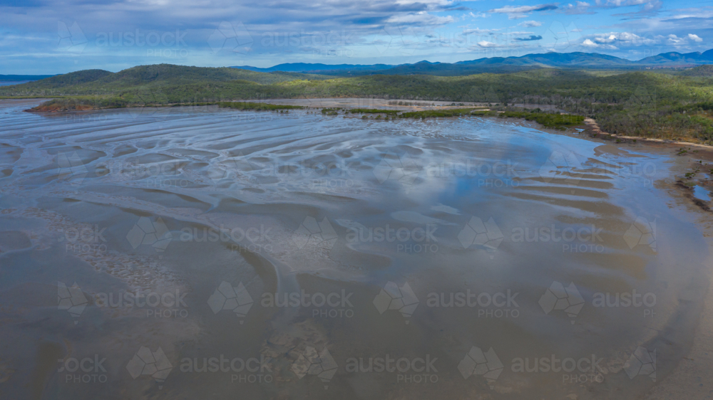 Rodds Bay at low tide, near Turkey Beach - Australian Stock Image