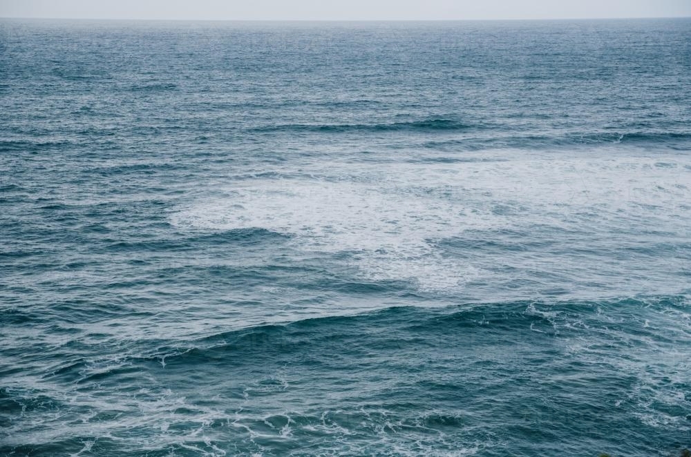 Rough blue empty seascape - Australian Stock Image