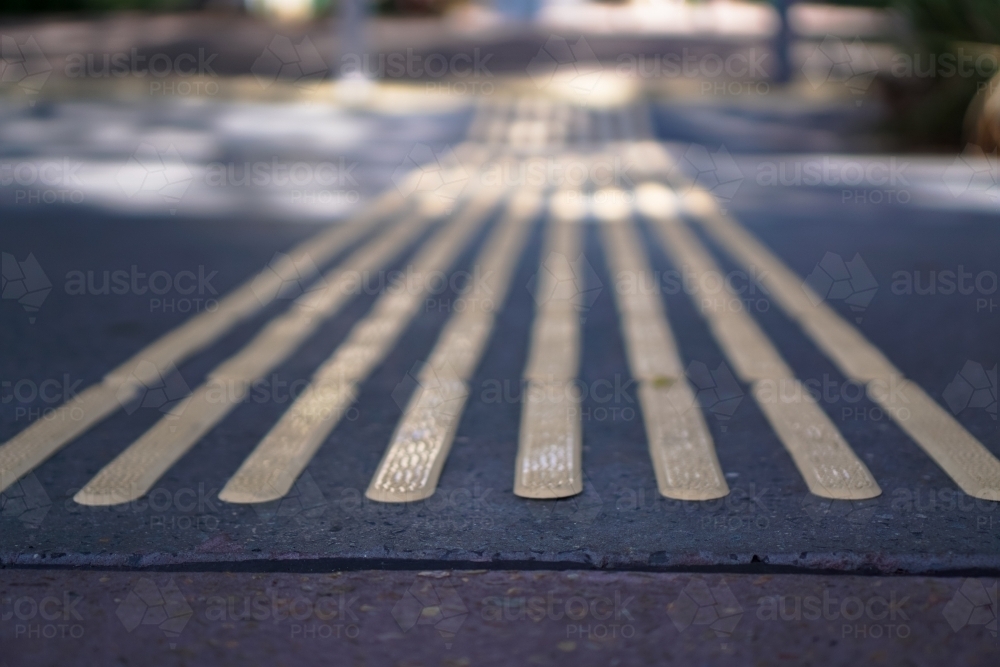 Rubber strips on the footpath - Australian Stock Image