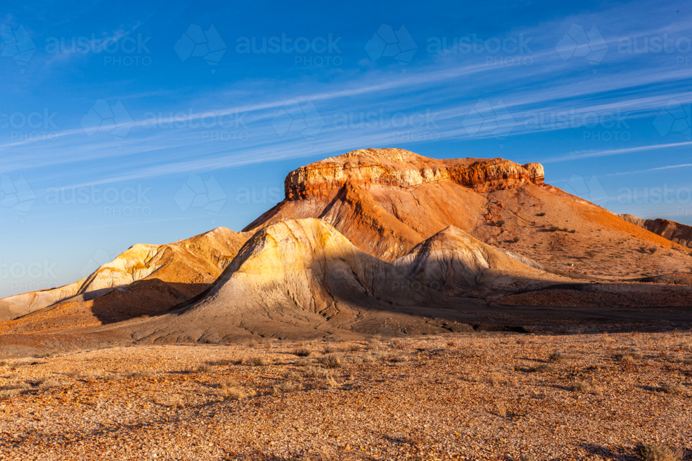 rugged hills in the Painted Desert - Australian Stock Image