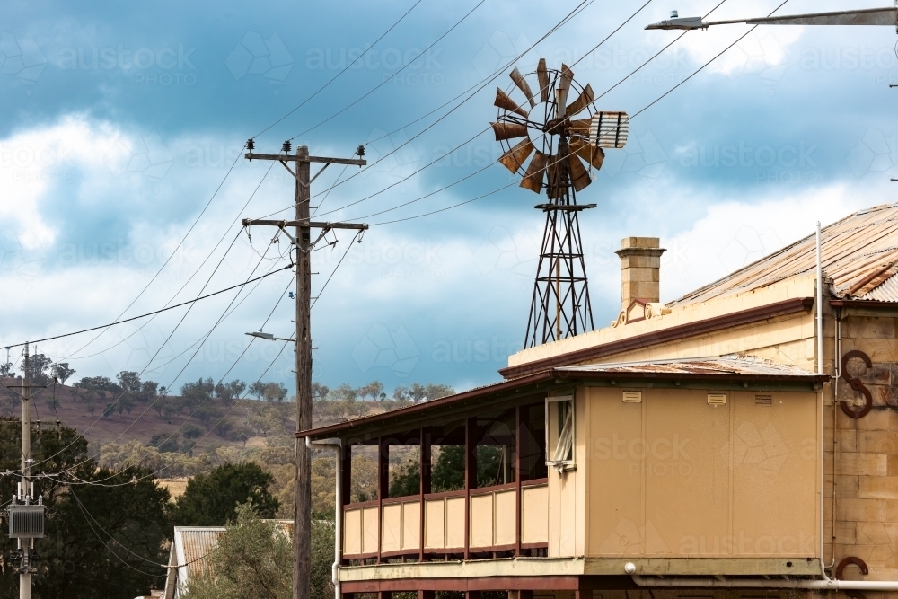 Rural country pub at Cassilis in the Hunter region of New South Wales - Australian Stock Image