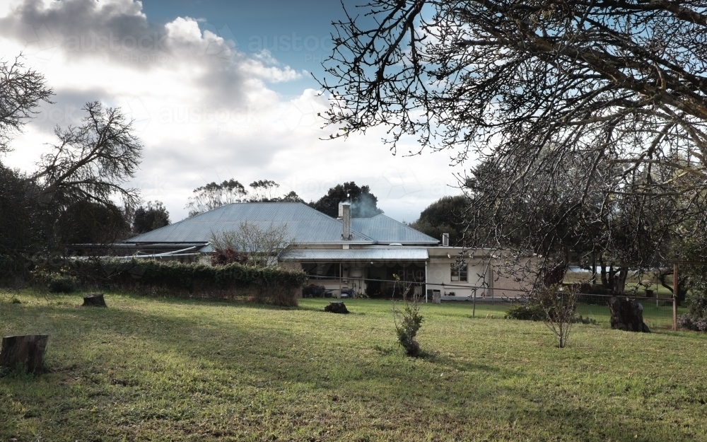 Rural farm homestead - Australian Stock Image