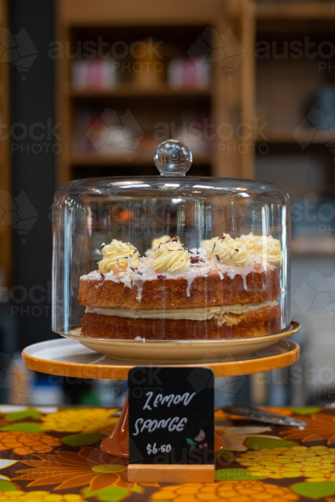 rustic cake in a bakery - Australian Stock Image