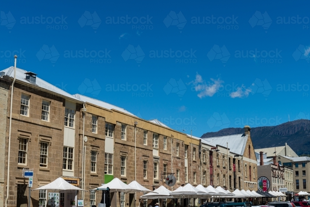 Salamanca Place, Hobart - Australian Stock Image