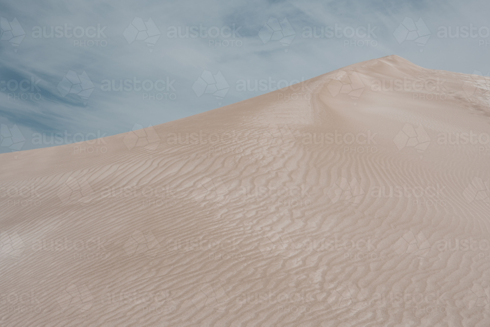 Sand Dune on South Australia's West Coast under Blue Sky - Australian Stock Image