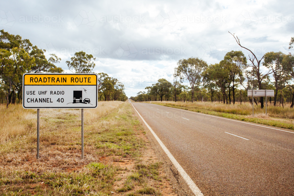 Savannah Hwy sign in the Atherton Tablelands in rural Queensland Australia - Australian Stock Image