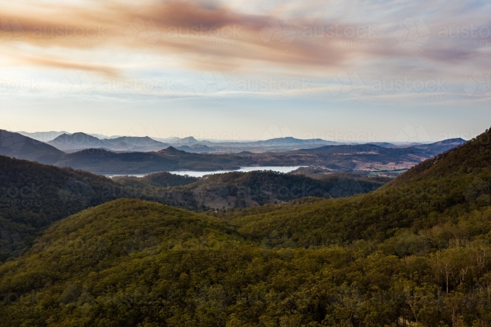 scenic rim mount barney and moogerah landscape - Australian Stock Image