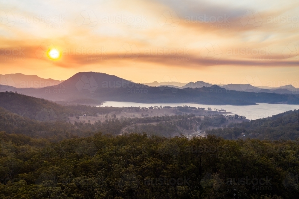 scenic rim mount barney and moogerah landscape - Australian Stock Image
