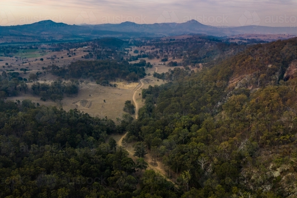 scenic rim mount barney and moogerah landscape - Australian Stock Image