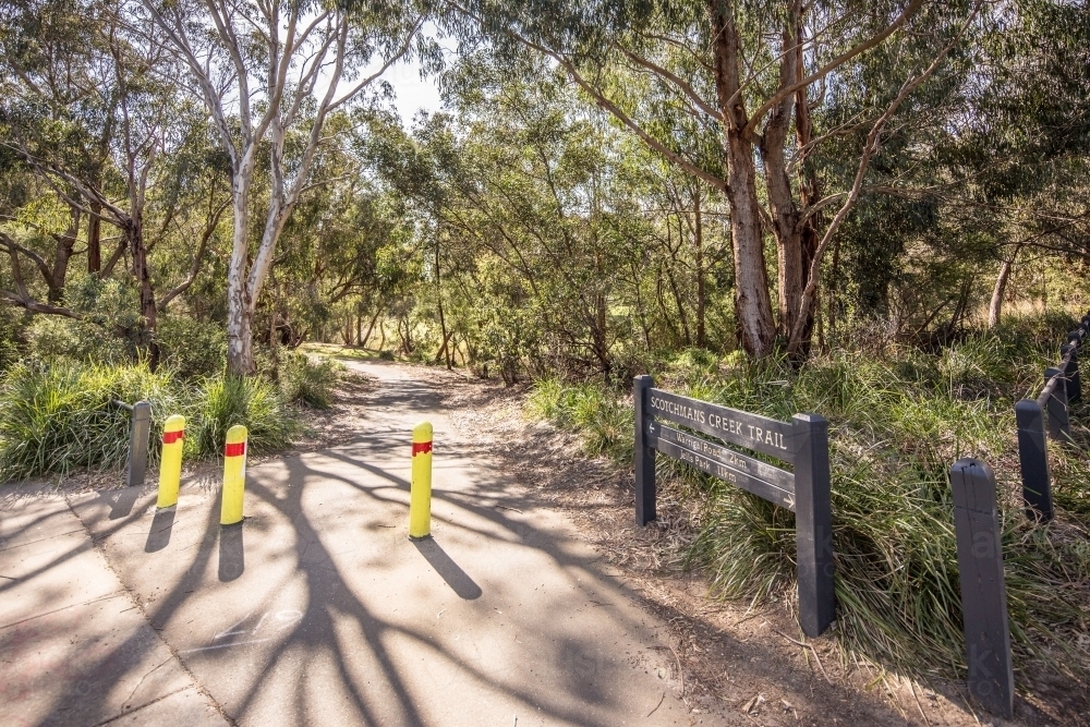 Scotchmans Creek Trail - Australian Stock Image