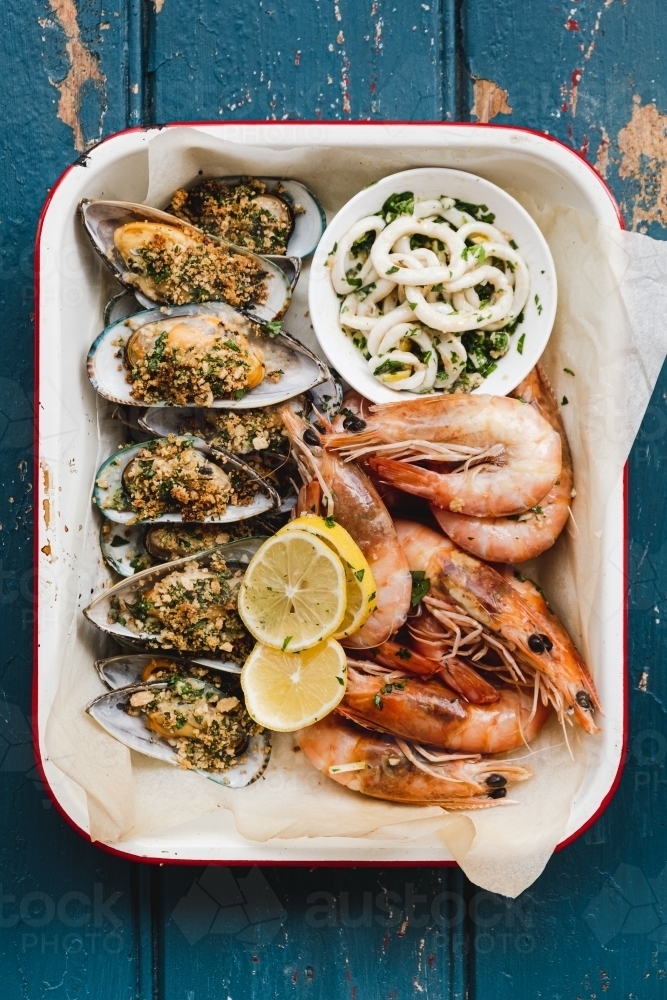 Seafood Platter - Australian Stock Image