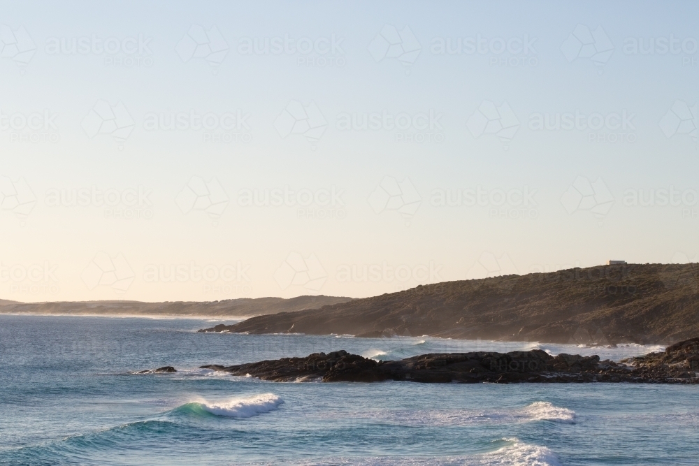 Seascape at Native Dog Beach - Australian Stock Image