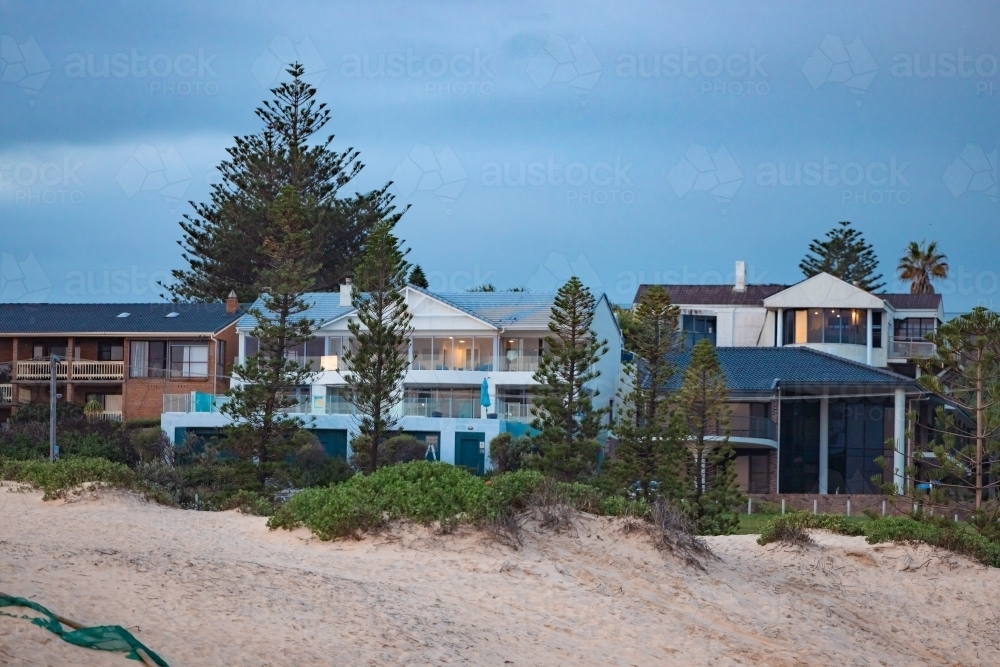 Seaside homes at Redhead Beach, Newcastle NSW - Australian Stock Image