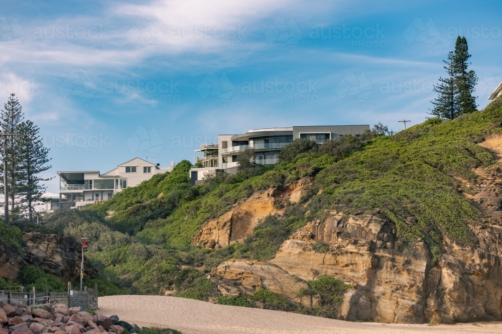Seaside homes at Redhead Beach, Newcastle NSW - Australian Stock Image