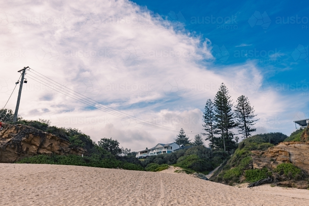 Seaside homes at Redhead Beach, Newcastle NSW - Australian Stock Image