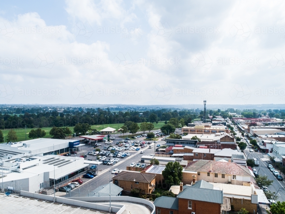 Image of Shopping center with car park beside it in Singleton ...