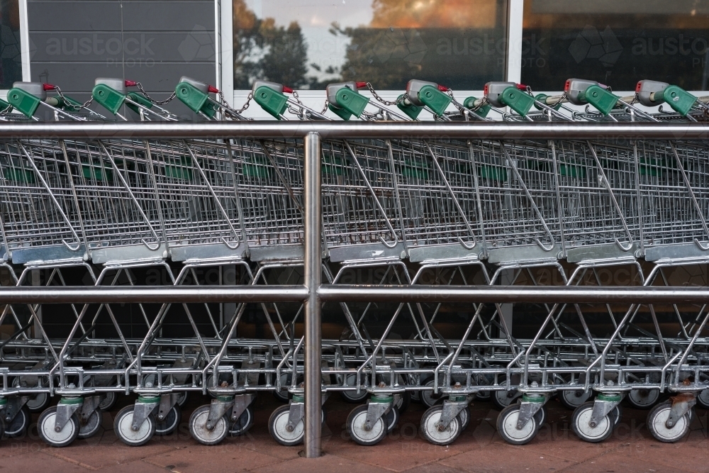 shopping trolley - Australian Stock Image