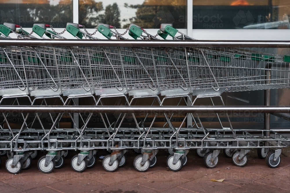 shopping trolley - Australian Stock Image