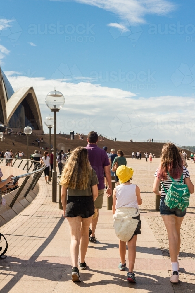sightseeing at Sydney Opera House - Australian Stock Image