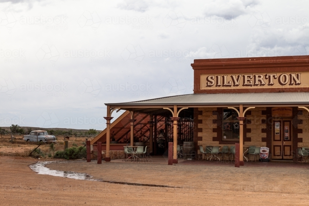 Silverton Pub in the outback - Australian Stock Image